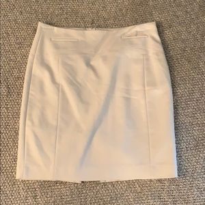 White Business Pencil Skirt